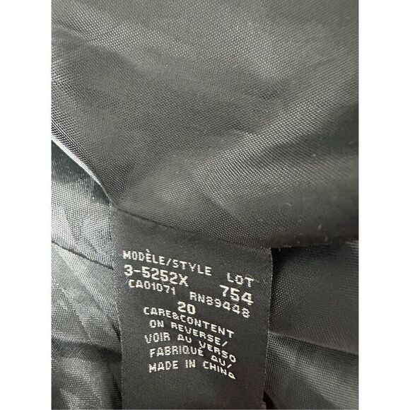 Simon Chang Denim Wear Women’s Bohemian Black Jacket Ruffle Satin Trim Sz20 Note - Picture 13 of 15